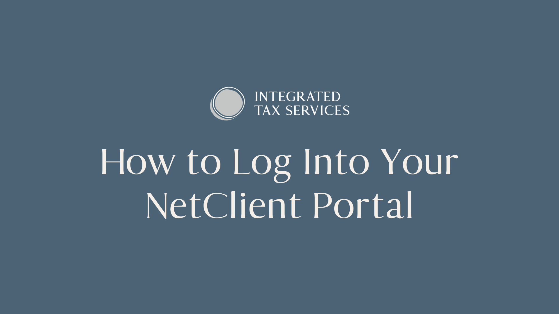 ITS How to Log Into Portal (FINAL)